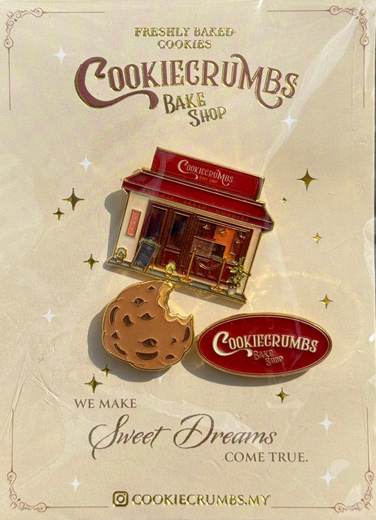Cookiecrumbs 3-Piece Enamel Pins Set