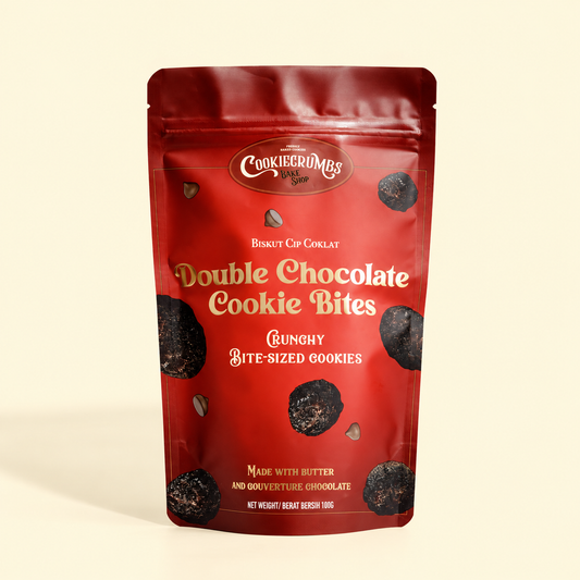 Double Chocolate Crunchy Choc Chip Cookie Bites 100g