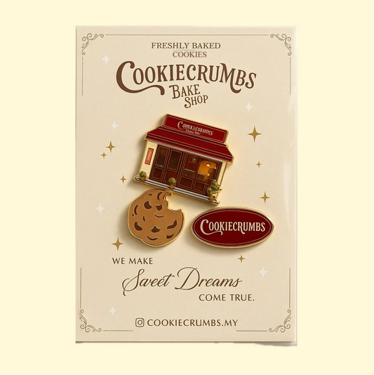 Cookiecrumbs 3-Piece Enamel Pins Set